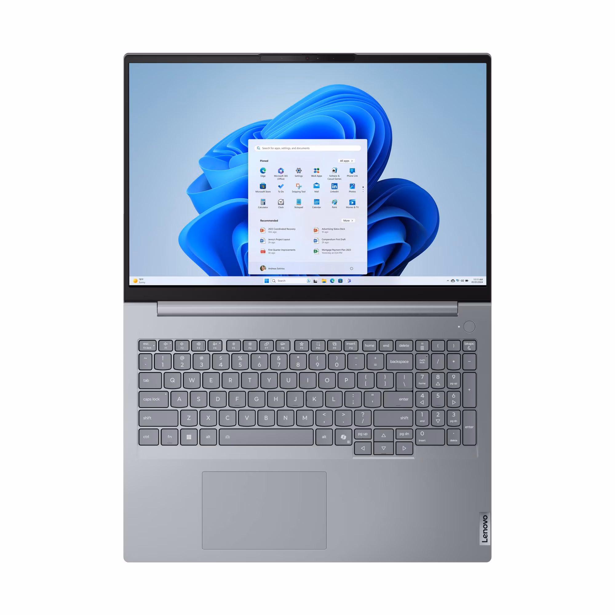 Laptop Lenovo ThinkBook 16 G9 IRL (21US008GVA)(Core  i5-13420H, 16GB, 1TB, NoOS, 16.0FHD, Xám)